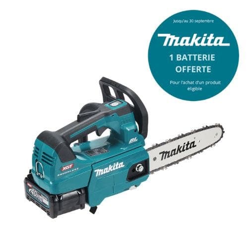 Tronçonneuse d'élagage XGT 40V 25cm + batt + chargeur MAKITA - MAKITA – Performance et coupe efficace – Jardin & Bois