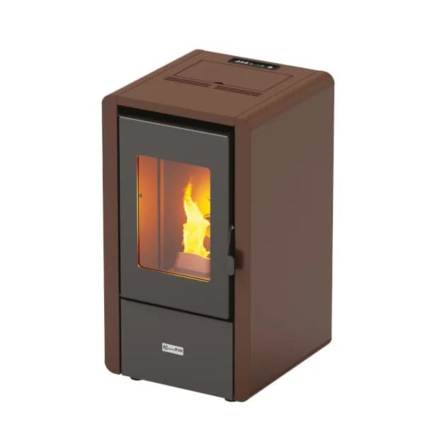 Estufa de pellet Mignon 7kW marrón Stove Canadian
