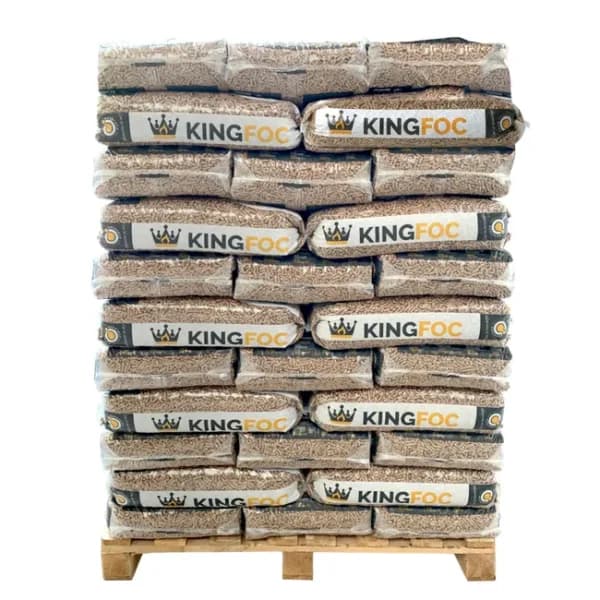 Palet de 77 sacos de pellets KINGFOC