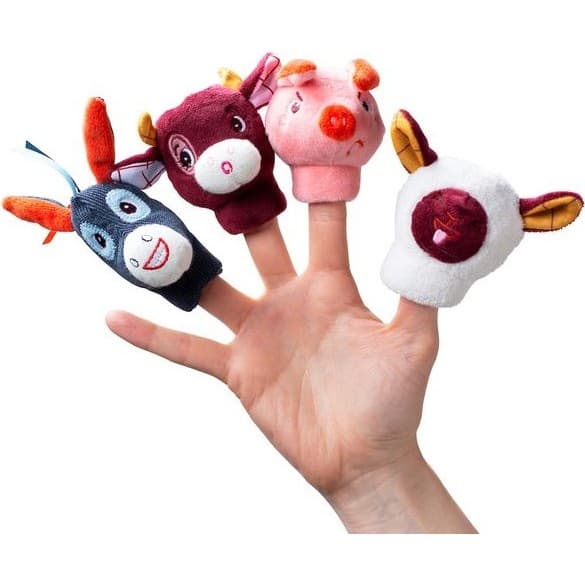 Lilliputiens Marionnettes à doigts Emotions Animaux de la ferme