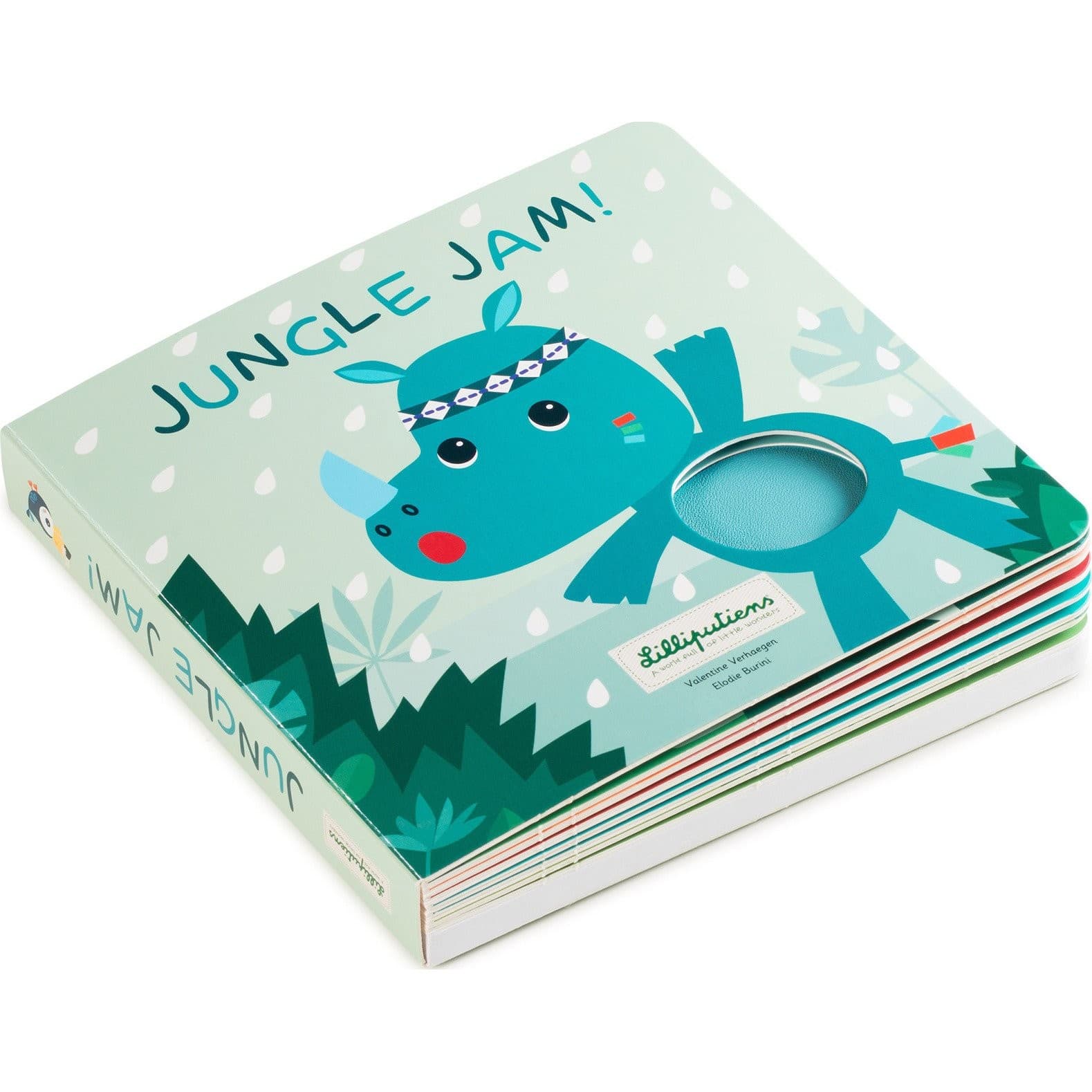 Lilliputiens Livre Tactile et Sonore Jungle Jam
