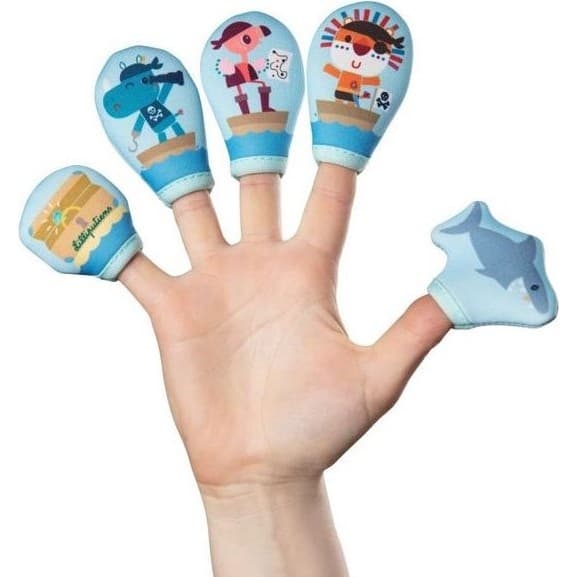 Lilliputiens Marionnettes à doigts de bain Pirates