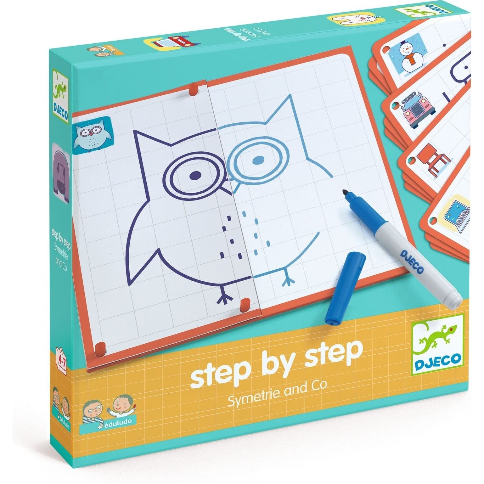 Djeco Apprendre à dessiner pas à pas Symetrie & co
