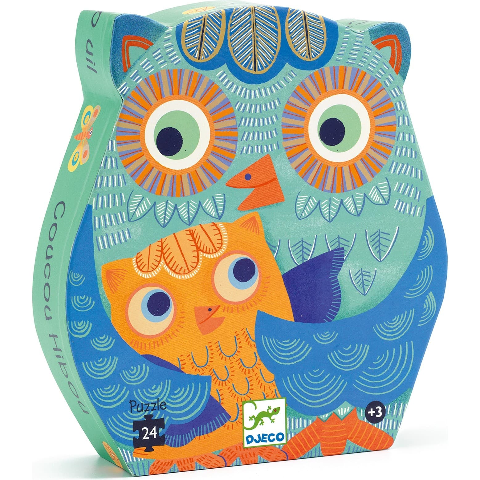 Djeco Puzzle silhouette coucou Hibou 24 pièces