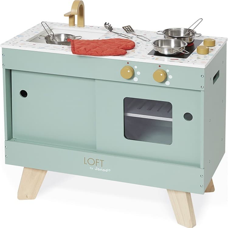 Janod Cuisine en bois pour enfant Cuisine Loft