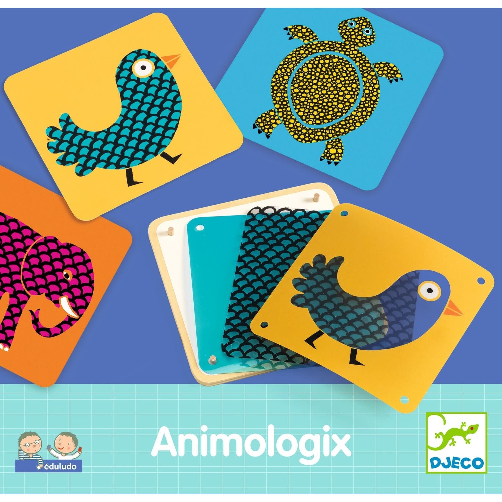Djeco Jeu éducatif Devant Derrière Eduludo Animologix