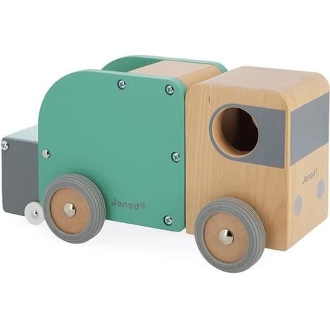 Janod Camion poubelle en bois Bolid