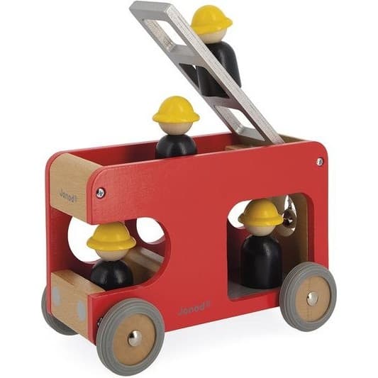 Janod Camion de pompiers en bois Bolid