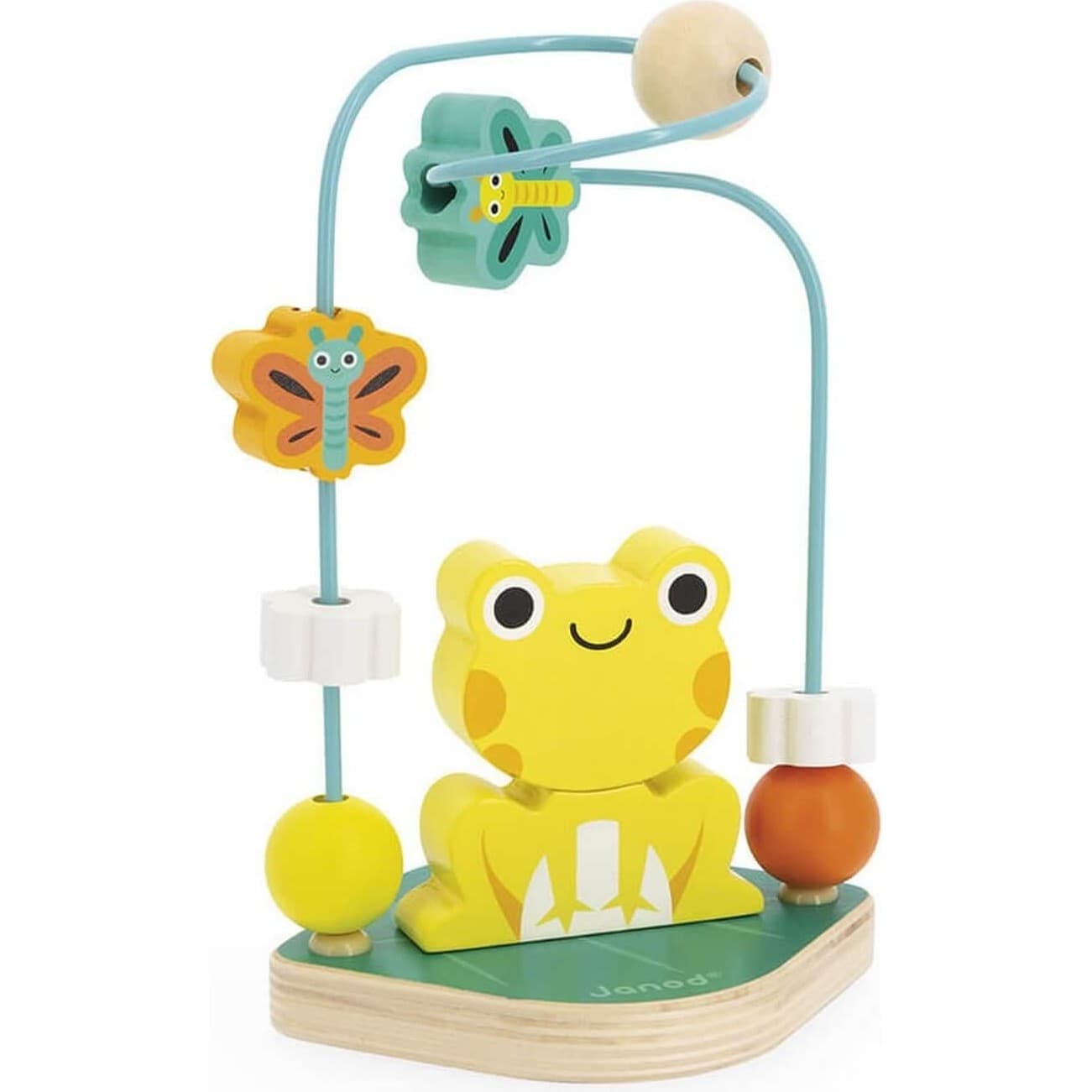 Janod Empilable Looping Grenouille en bois Tropik
