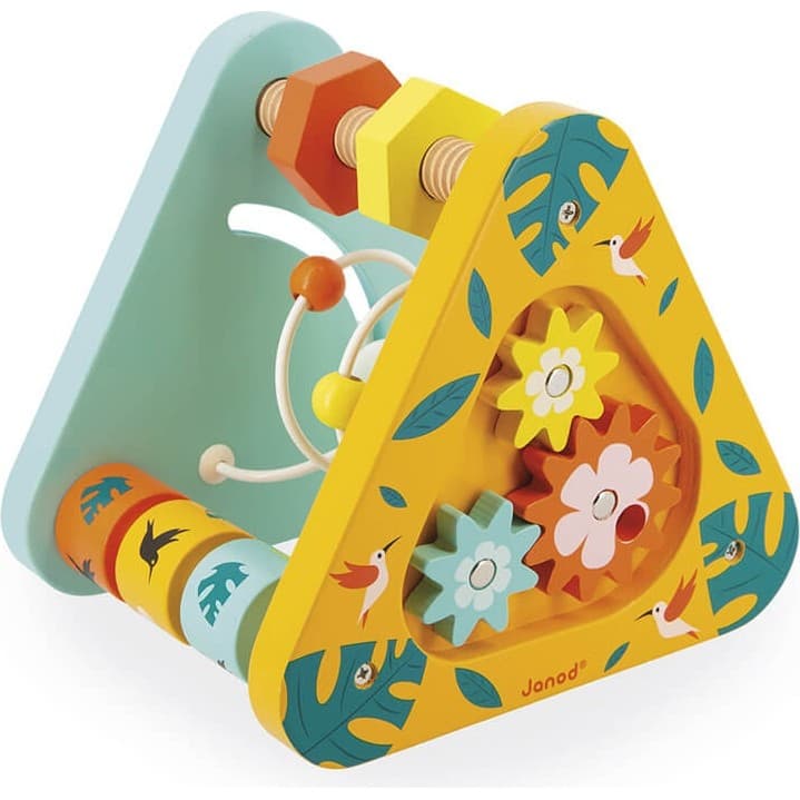 Janod Jouet d'éveil Triangle Multi Activités Tropik