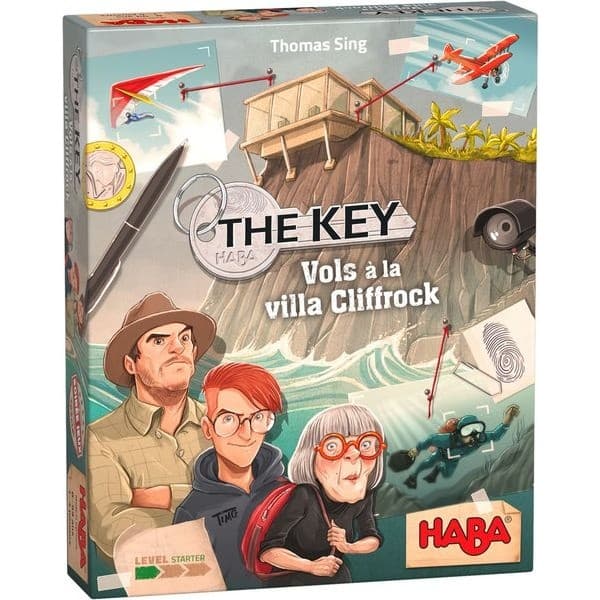 Haba Jeu d'enquête The Key Vols à la villa Cliffrock