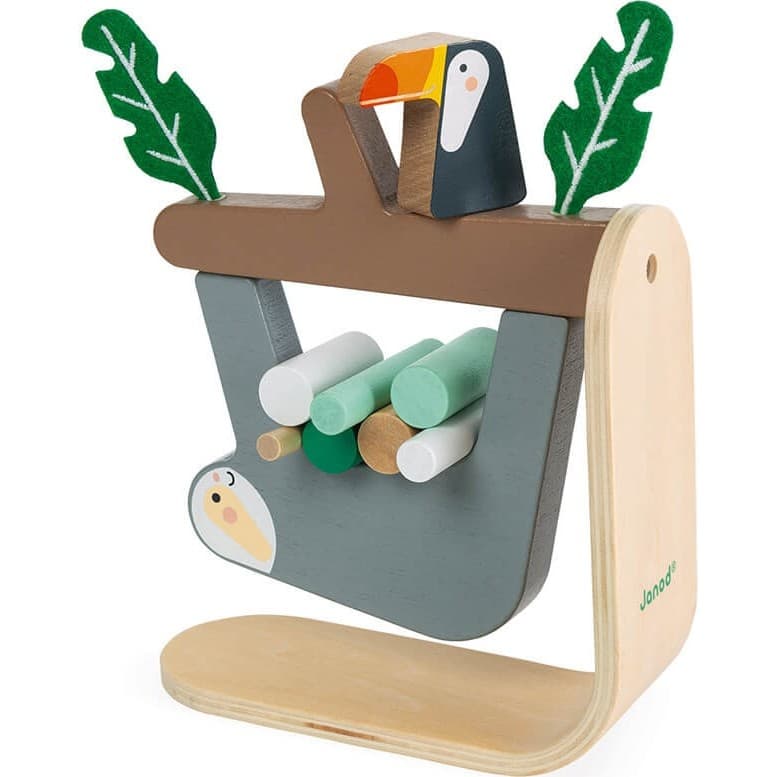 Janod Jeu d'équilibre en bois Paresseux