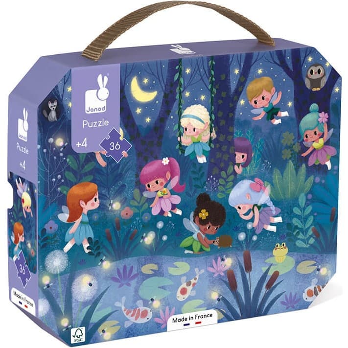 Janod Puzzle les Fées et les Nénuphars 36 pièces
