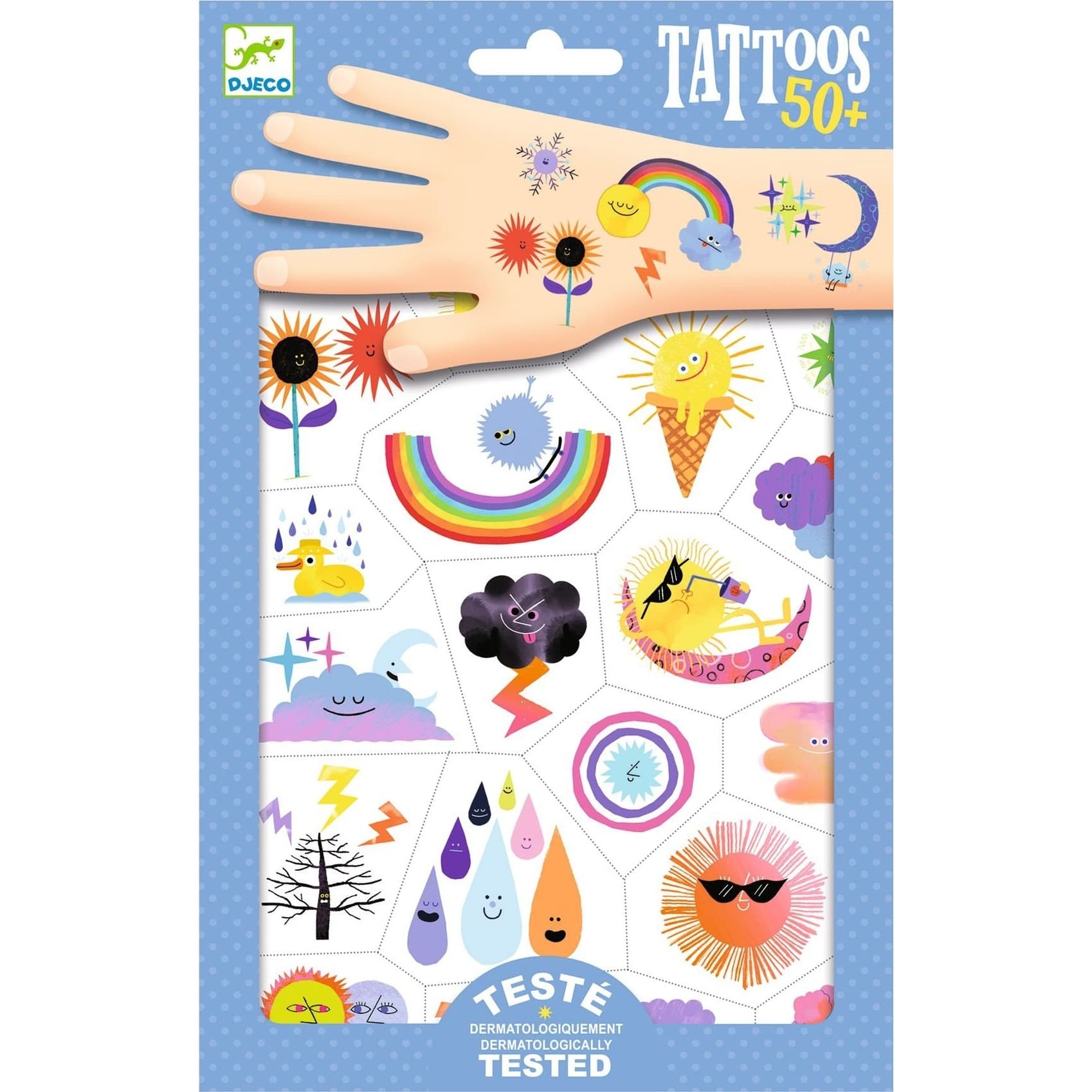 Djeco Tatouages enfant Emoji météo