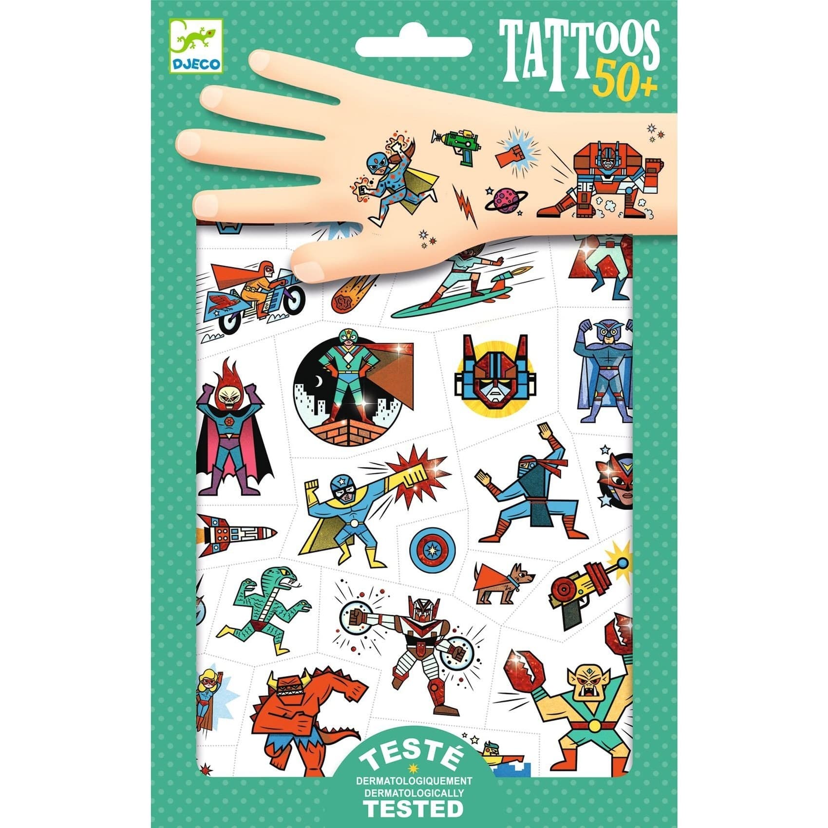 Djeco Tatouages Enfant Heroes vs Villains