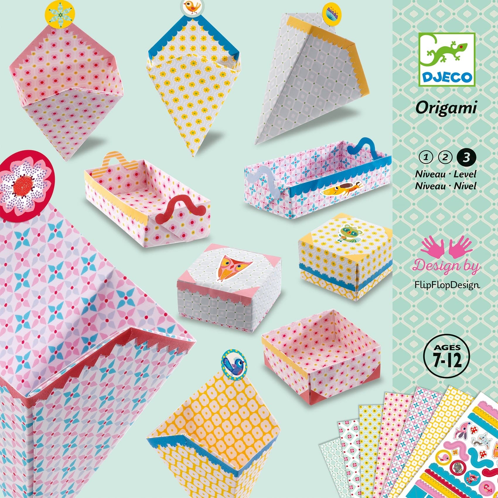 Djeco Origami Petites Boites colorées