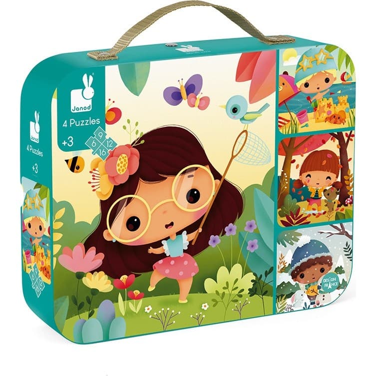Janod 4 Puzzles évolutifs Les 4 saisons 691216 pièces