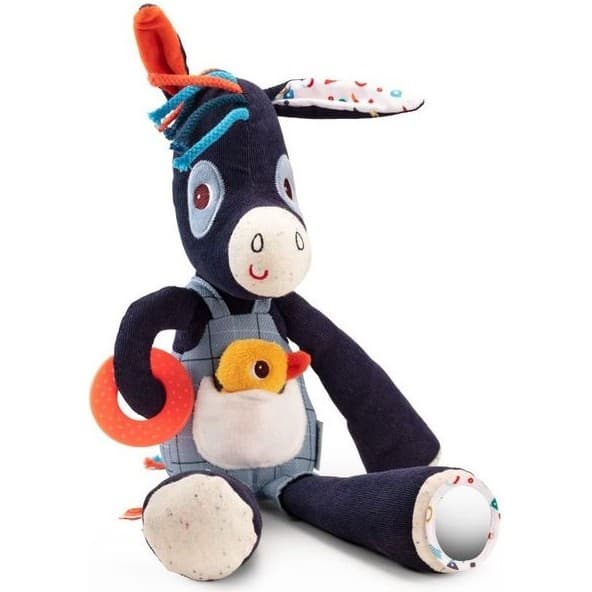 Lilliputiens Peluche Ane Ignace câlin d'activités