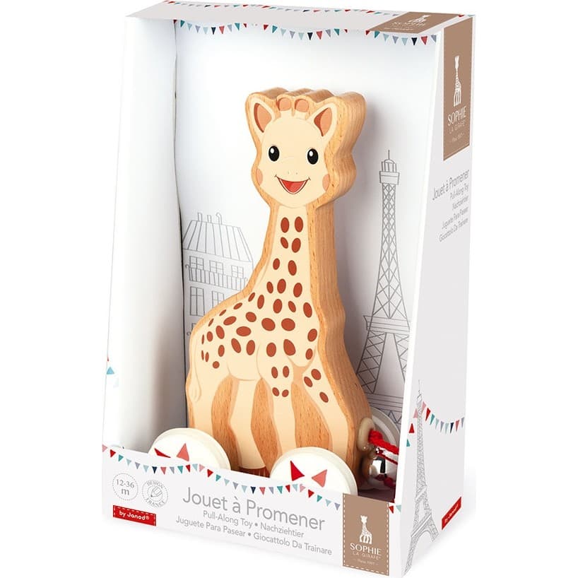 Janod Jouet à Promener en bois Sophie la girafe