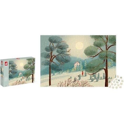 Janod Puzzle 1500 pièces Merveilles D'Hiver