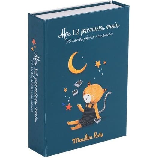 Moulin Roty Cartes Mes 12 premiers mois Les Moustaches