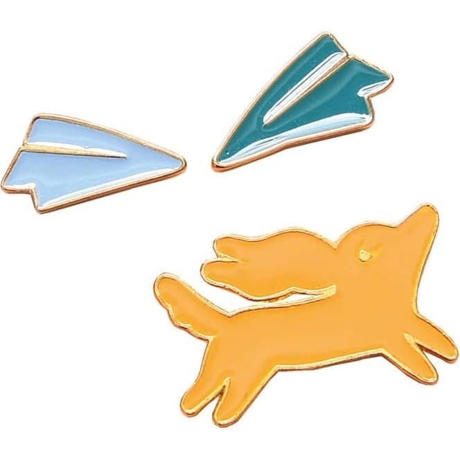 Moulin Roty Set de 3 pin's chien Les Parisiennes