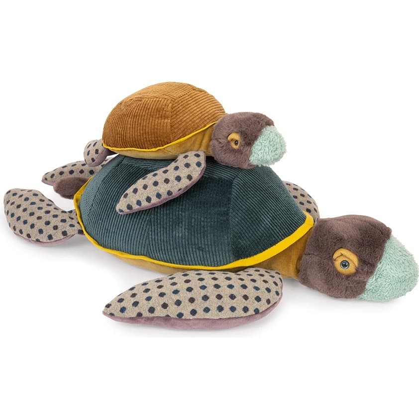 Moulin Roty Peluche grande tortue Tout autour du monde