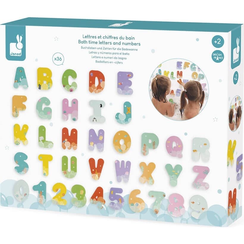 Janod Lettres et chiffres pour le bain