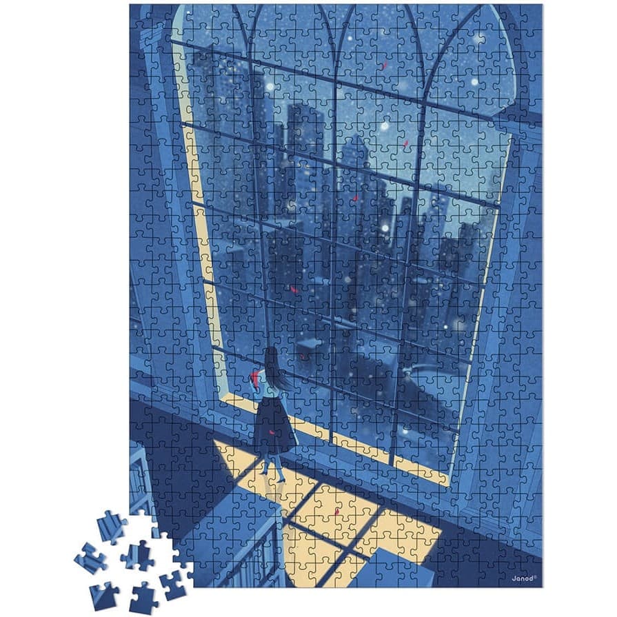 Janod Puzzle 500 Pièces : La Nuit Bleue