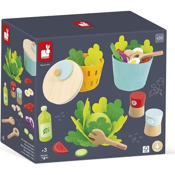 Janod Dinette en bois Ma Salade Composée