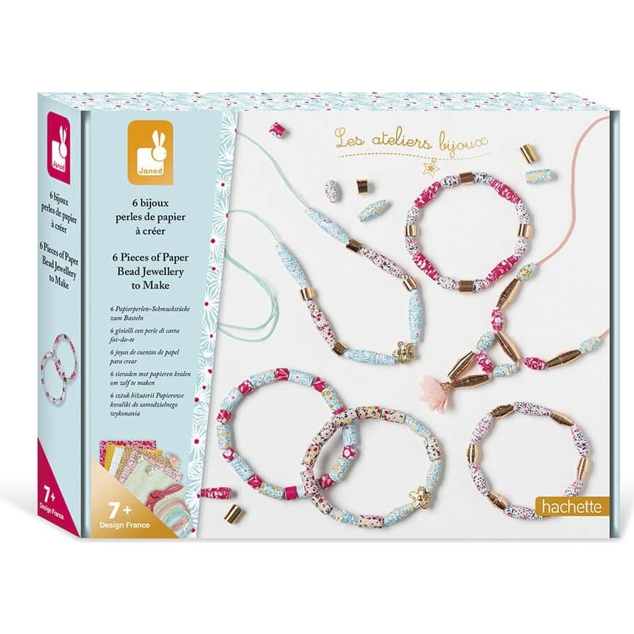 Janod Bijoux perles de papier à créer Les ateliers bijoux