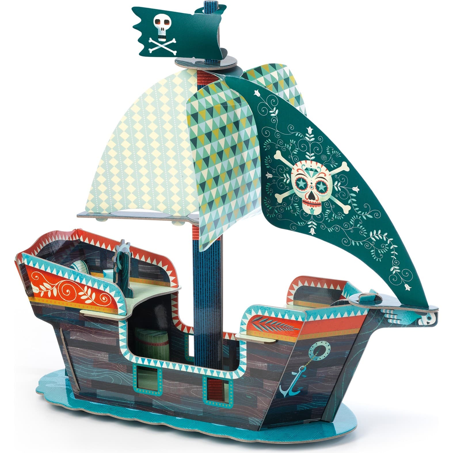 Djeco Pop to Play Bateau Pirate 3D à construire