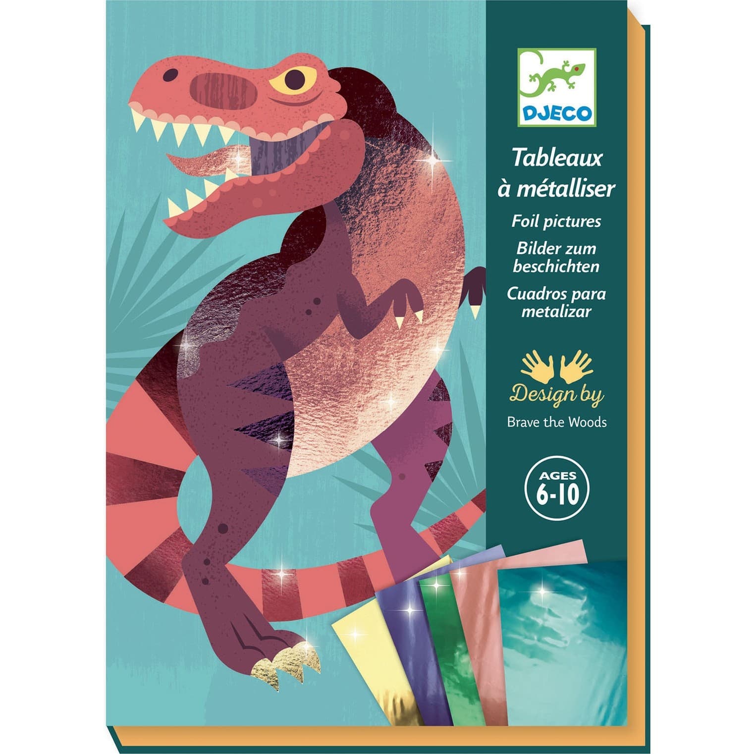 Djeco Tableaux de métal Jurassic