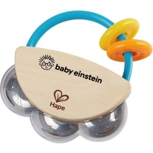 Hape Toys Mini tambourin hochet en bois Baby Einstein