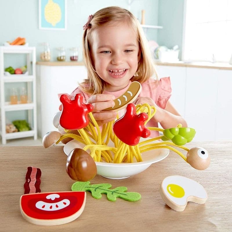 Hape Toys Jeu cuisine enfant Spaghetti marrants