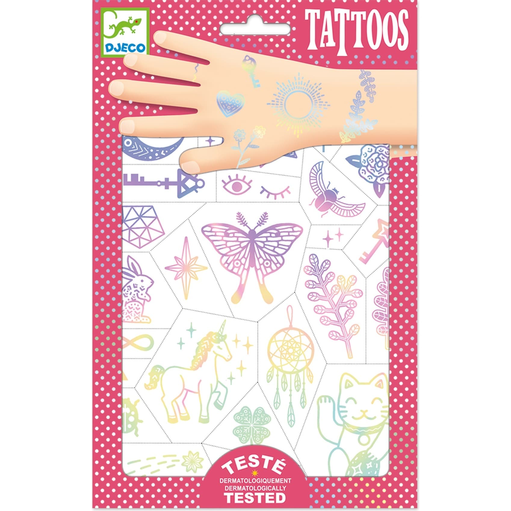 Djeco Tatouages colorés pour enfant Lucky Charms