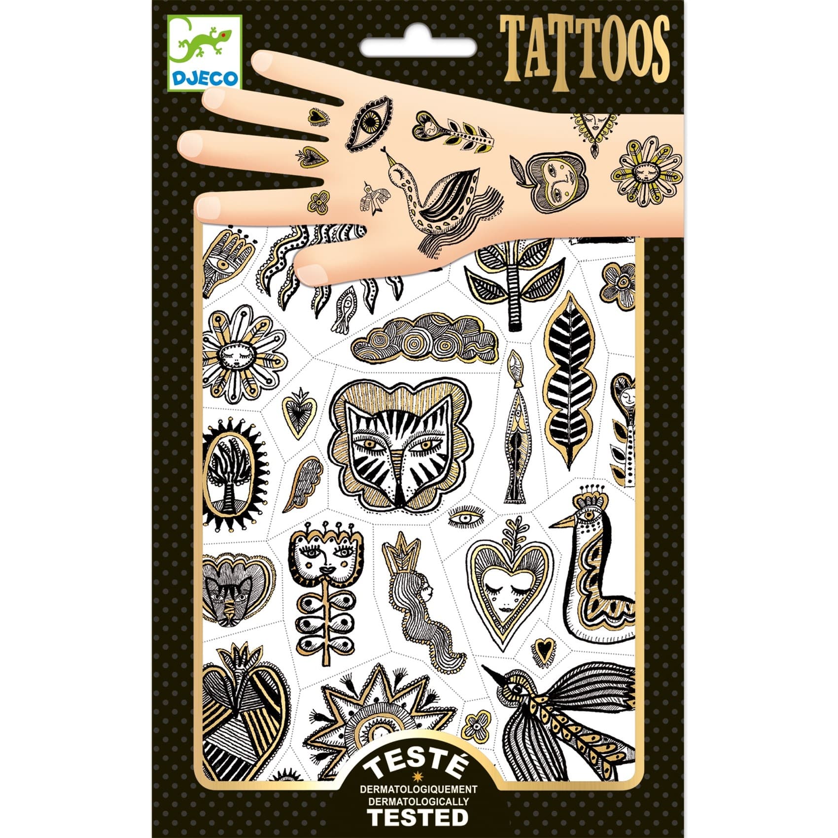 Djeco Tatouages dorés Golden Chic