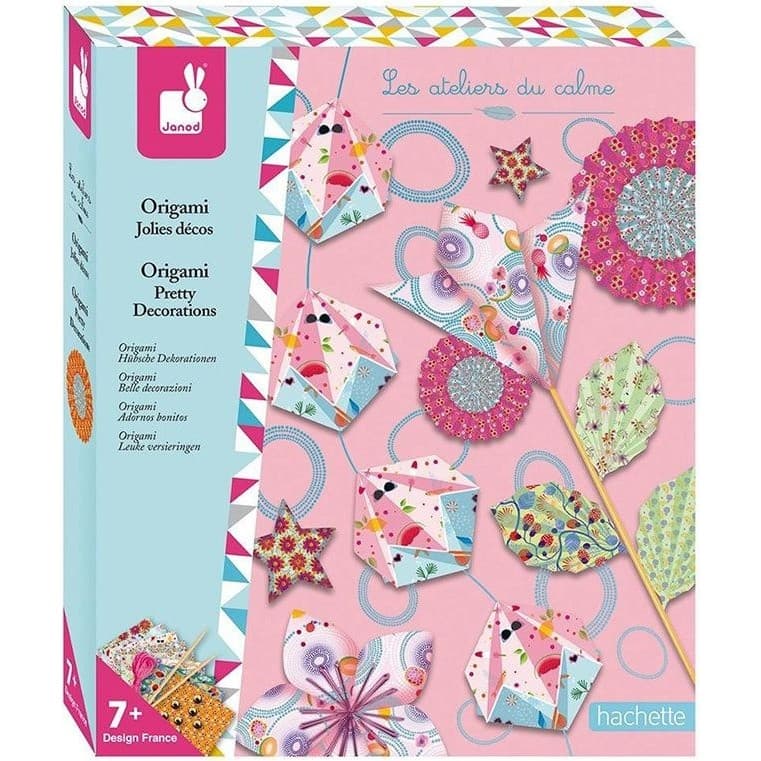 Janod Les ateliers du calme Kit Créatif Origami Jolies Décos