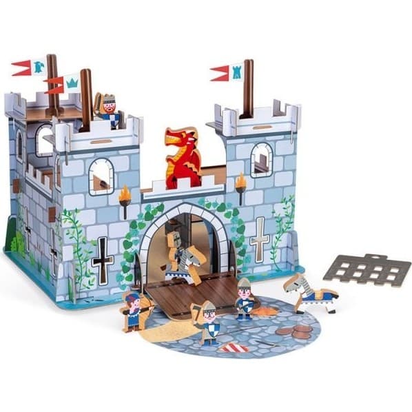 Janod Château Fort en carton et bois Story