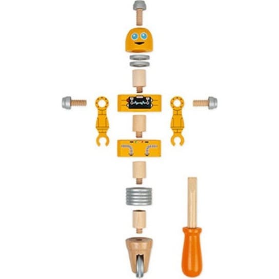Janod Trois robots à construire Brico'Kids