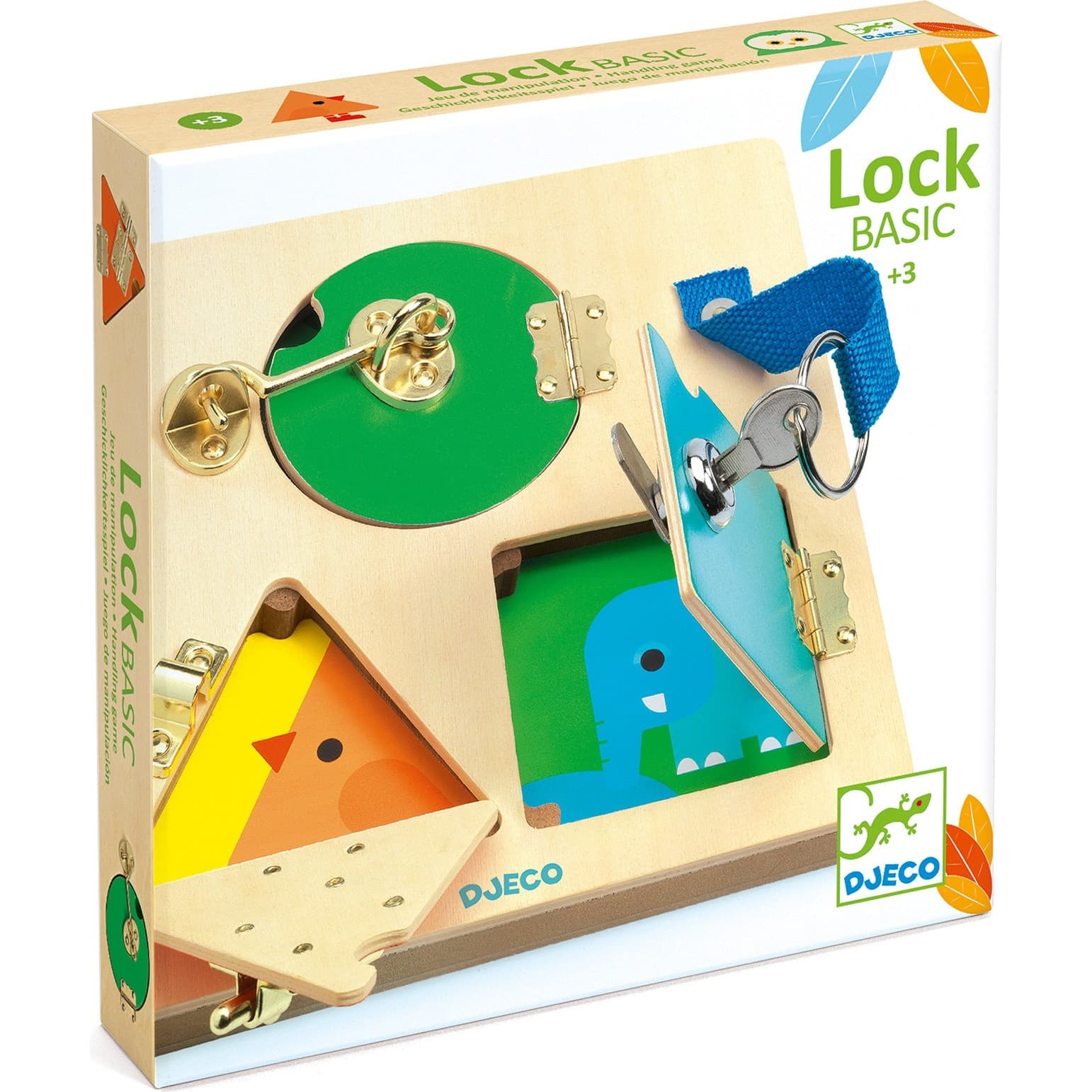 Djeco Jeu de manipulation en bois : LockBasic