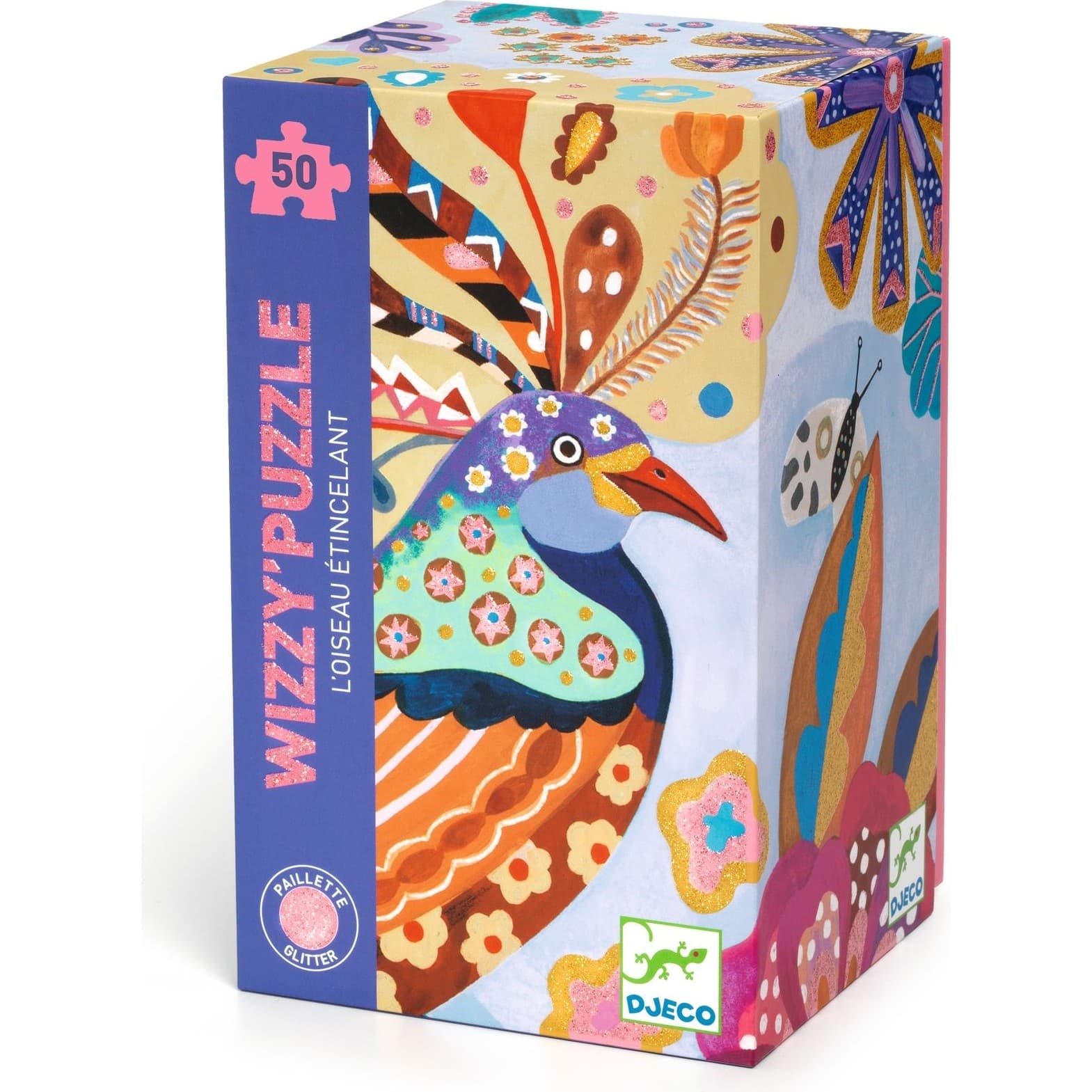 Djeco Twisty Puzzle L'oiseau étincelant 50 pièces