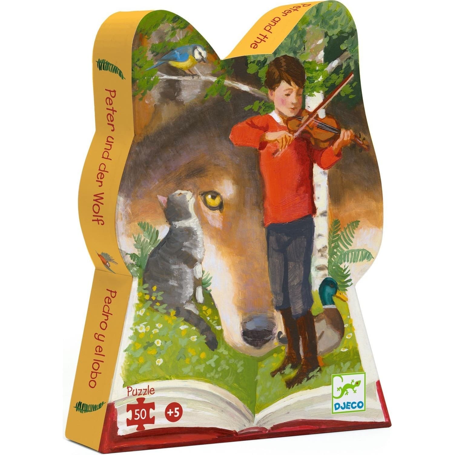 Djeco Puzzles silhouettes Pierre et le loup 50 pcs DJ07309