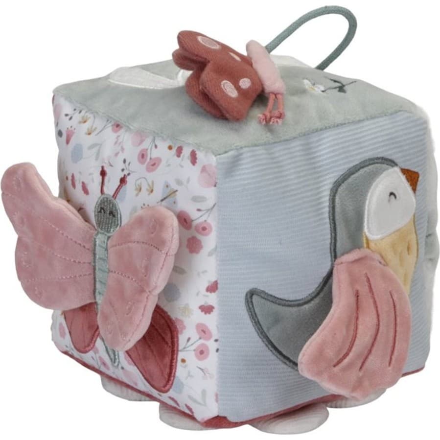 Little Dutch Cube d'activités en tissu Fleurs et papillons