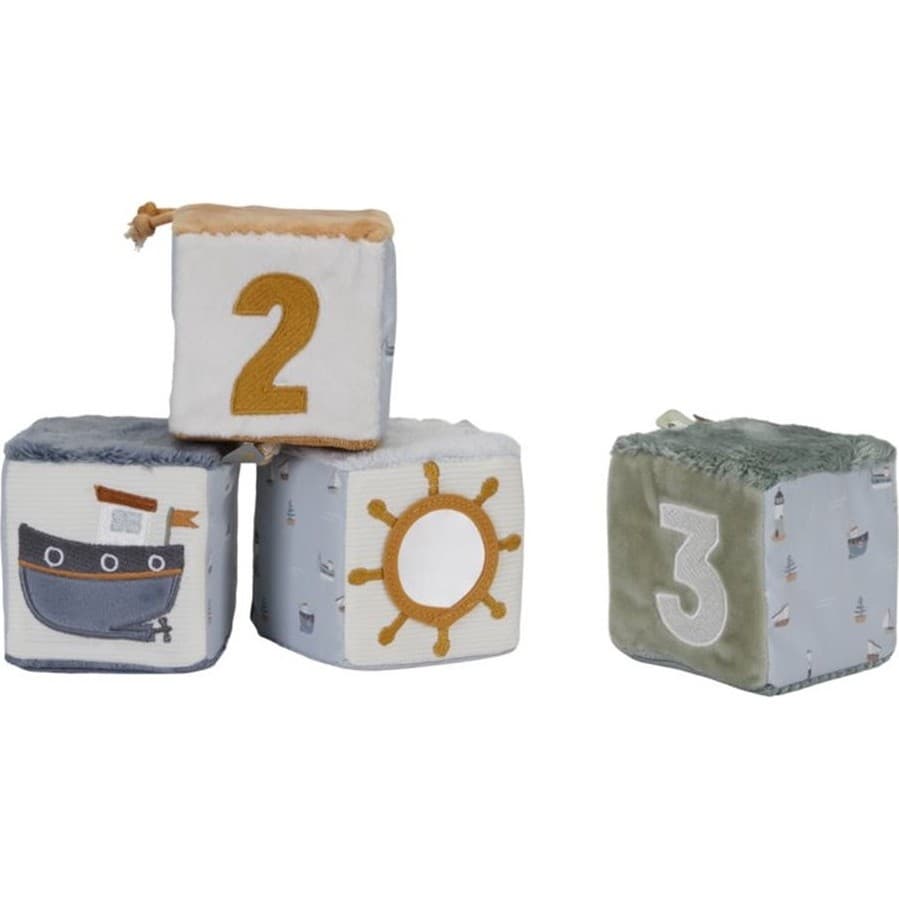 Little Dutch Lot de 4 cubes doux Sailors Bay