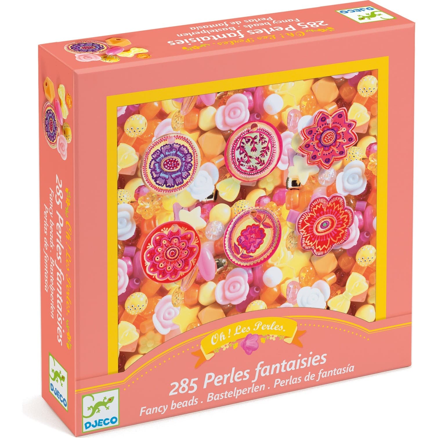 Djeco Coffret Perles Fantaisies Fleurs