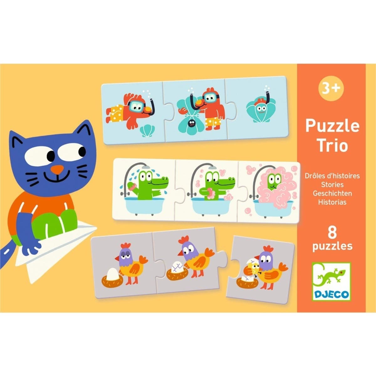 Djeco Puzzle Trio Drôles d'histoires