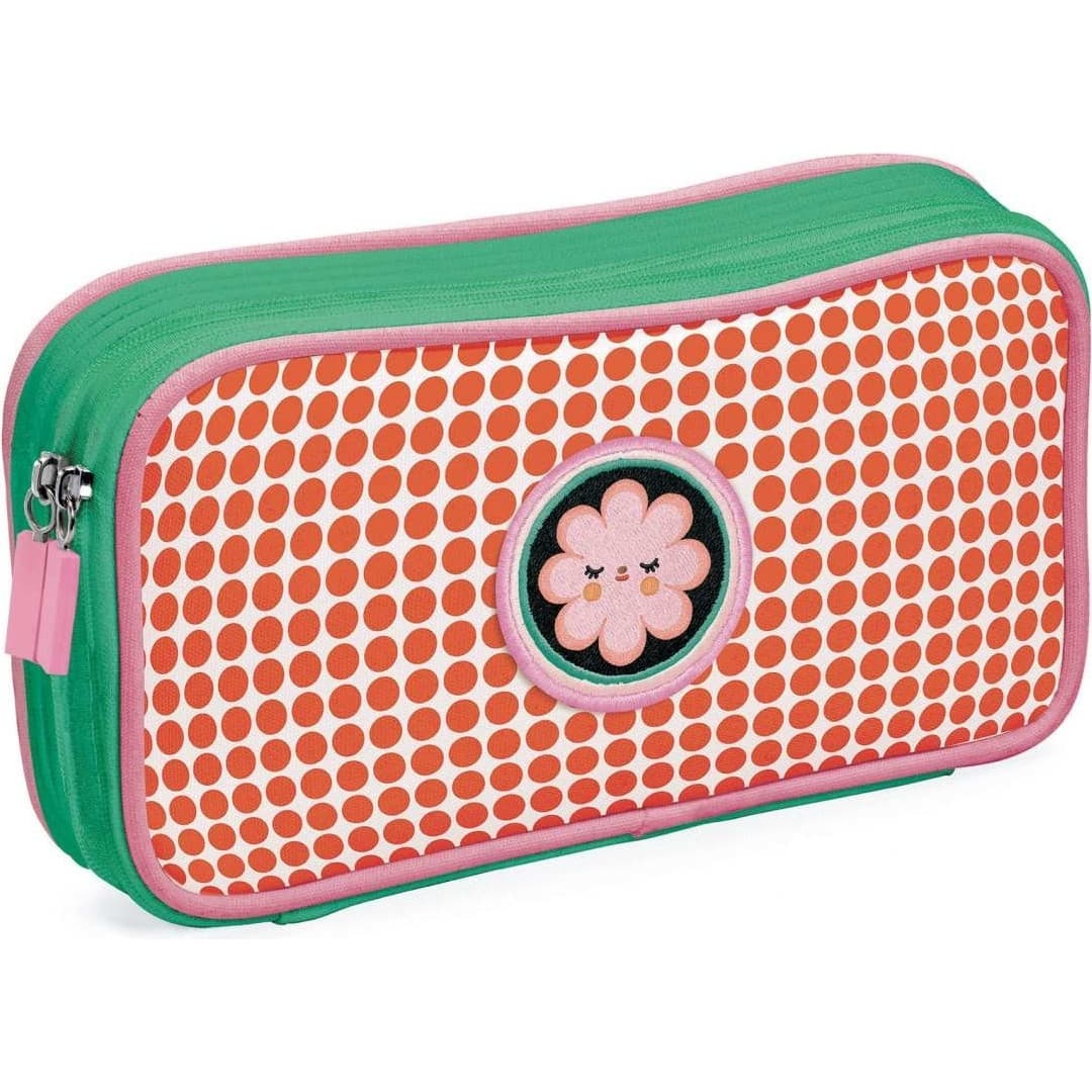 Djeco Trousse double compartiment Fleur