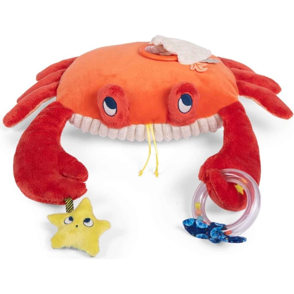 Moulin Roty Grand crabe peluche d'activités Les aventures de Paulie