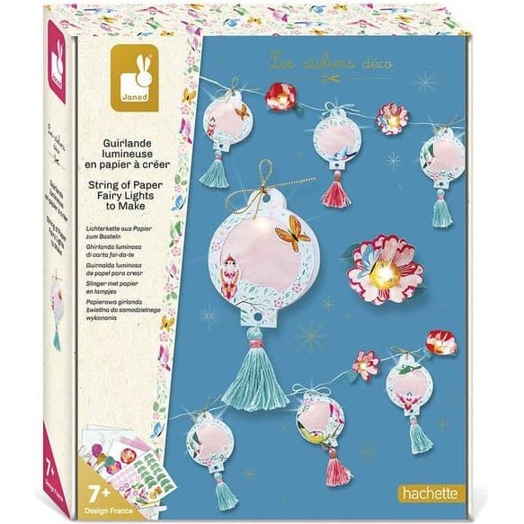 Janod Kit Créatif Guirlande Lumineuse en Papier à Créer